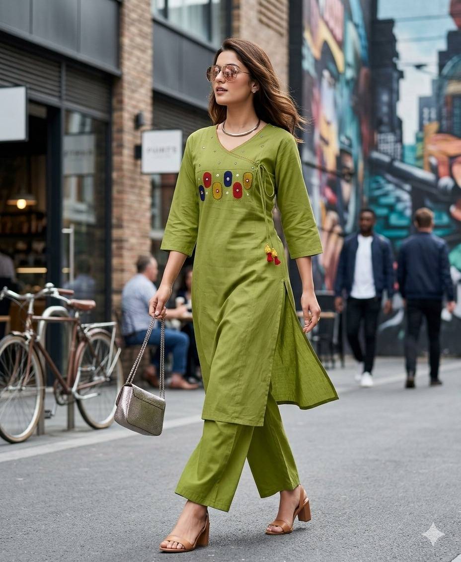 REAL TITLI By Kaamiri 01 To 06 Series Beautiful Festive Suits Colourful Stylish Premium Ajrakh Cotton kurti with plazo At Wholesale Price